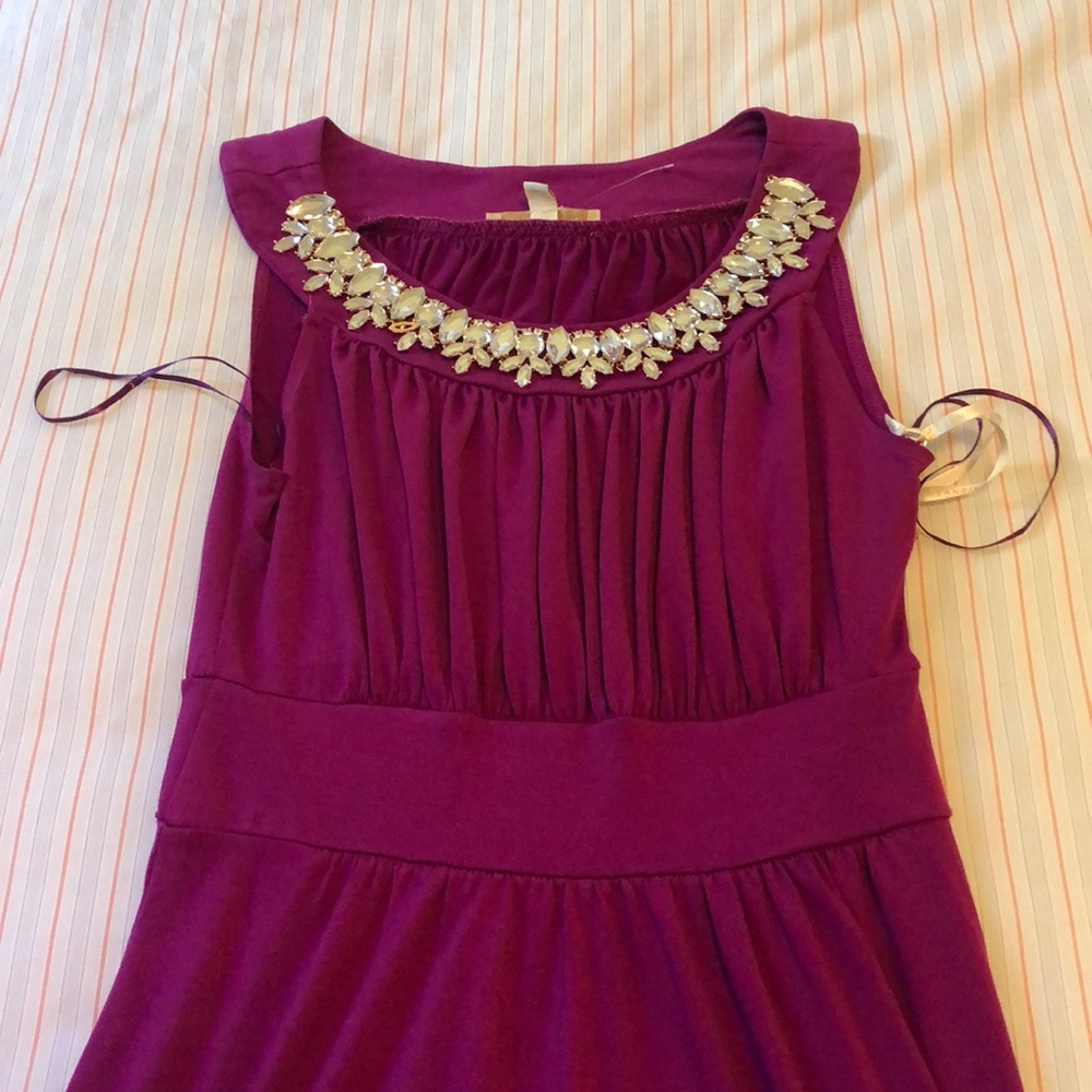 Brand new Gorgeous long dress Sandoval in fascia with shiny beautiful beads